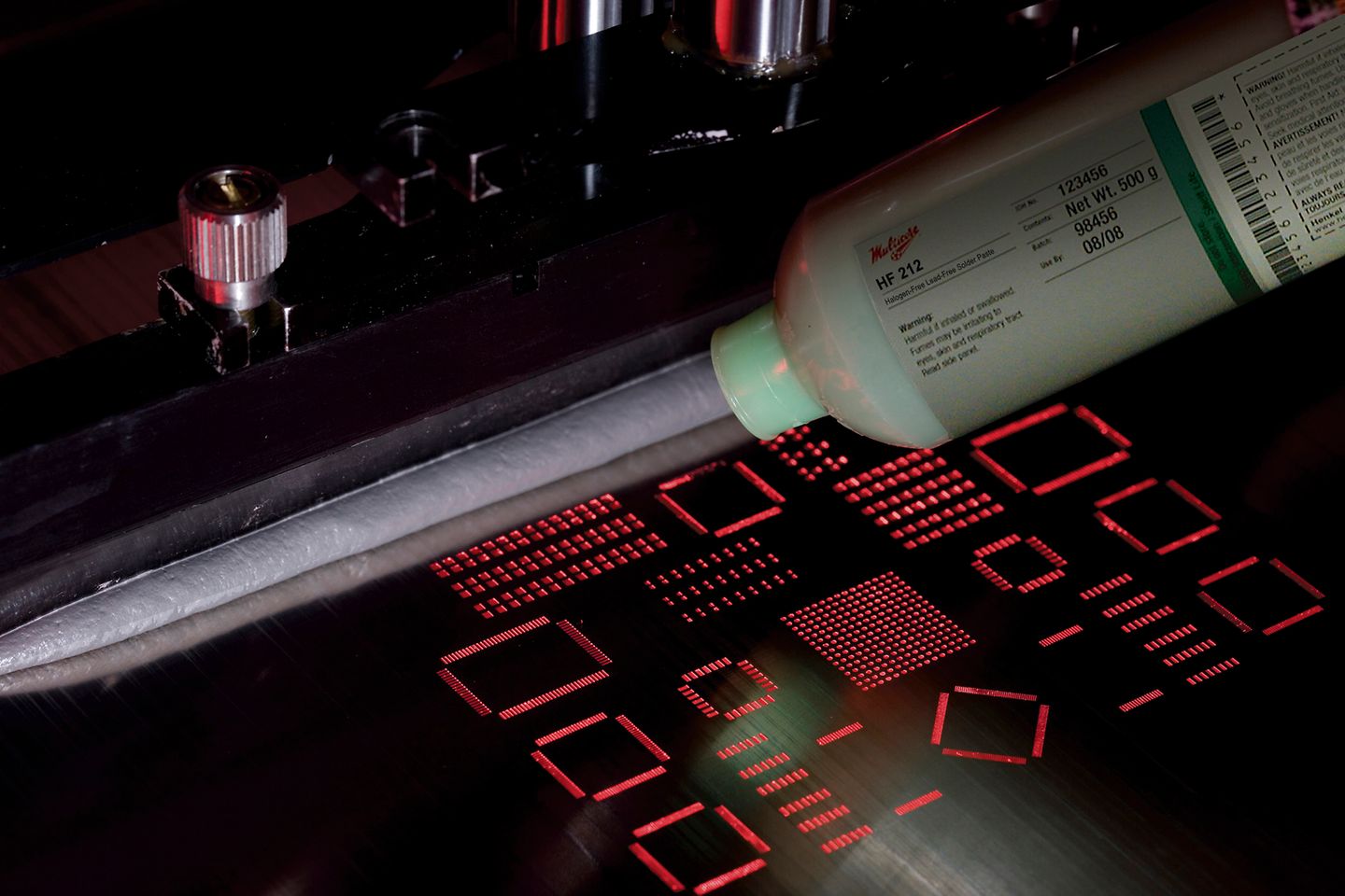 The halogen-free, lead-free solder paste Loctite Multicore HF 212 is ideal for today's high-value PCB assemblies.