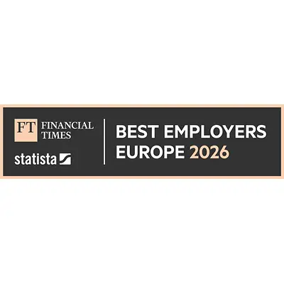 Logo nagrody „Best employers Europe 2026”.