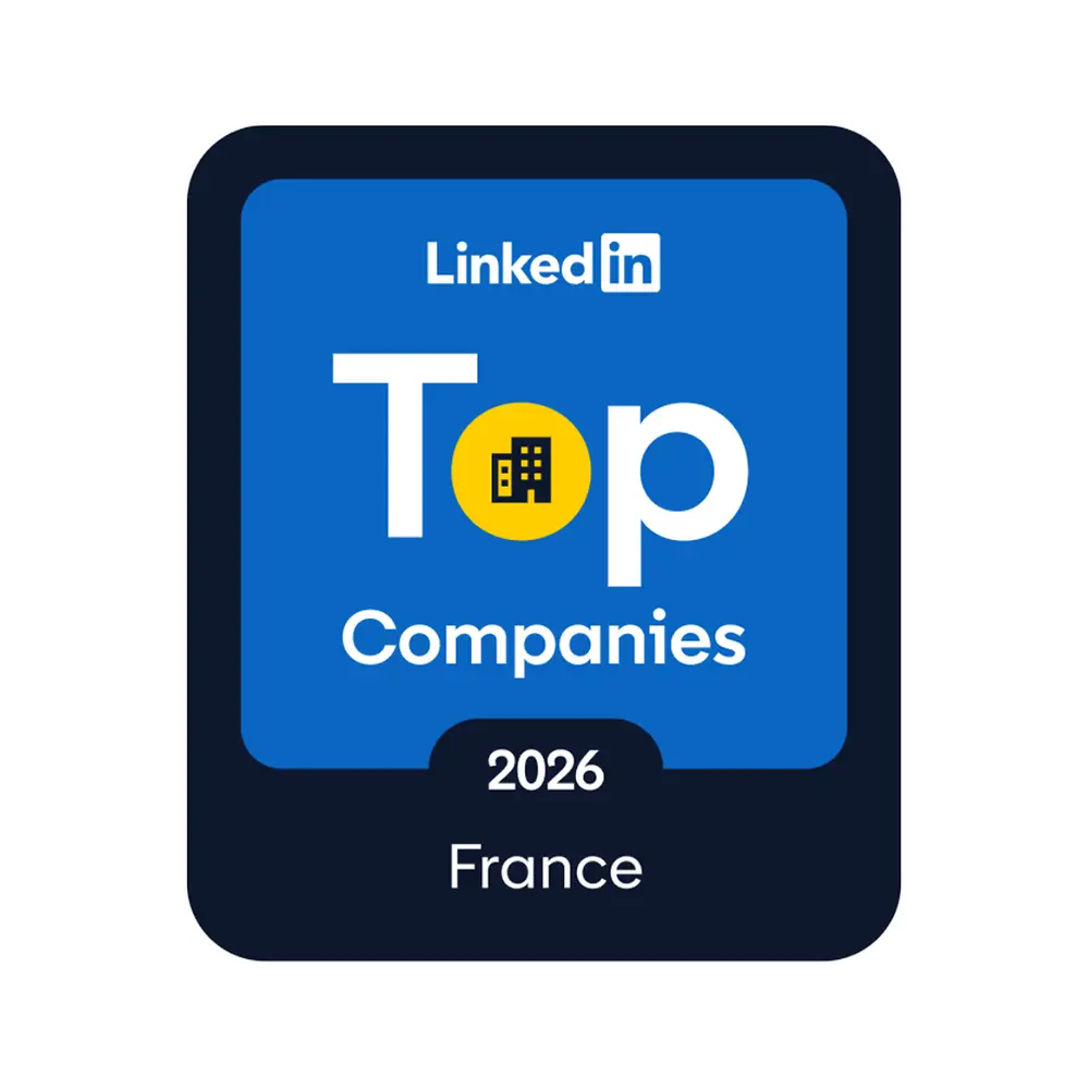 Logo nagrody „LinkedIn top companies”.