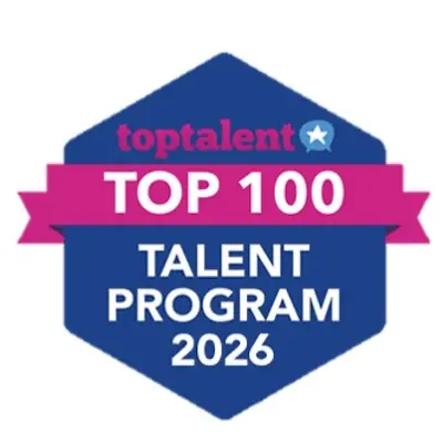 Logo nagrody Top 100 Talent Program 2026.
