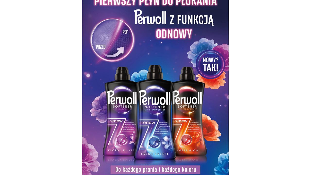 Perwoll wkracza do nowej kategorii: premiera płynów do płukania Perwoll Renew 7