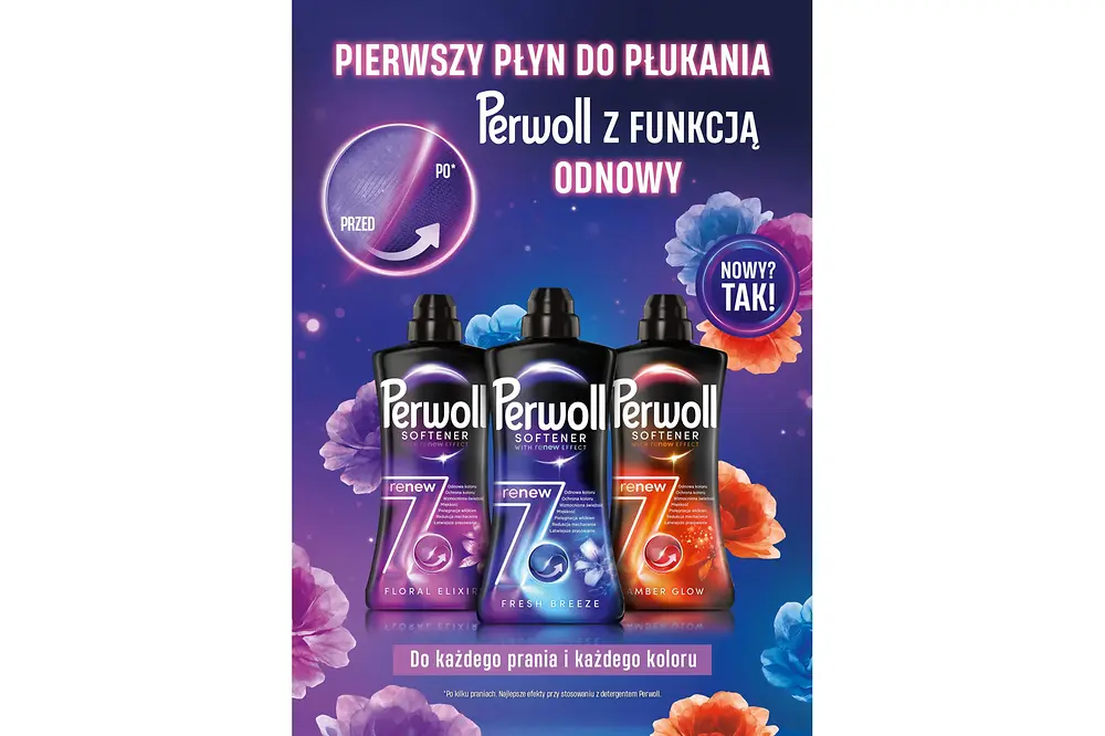 Perwoll wkracza do nowej kategorii: premiera płynów do płukania Perwoll Renew 7